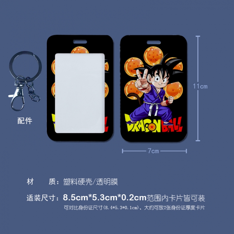 DRAGON BALL 3D embossed hard shell card holder badge keychain  price for 5 pcs