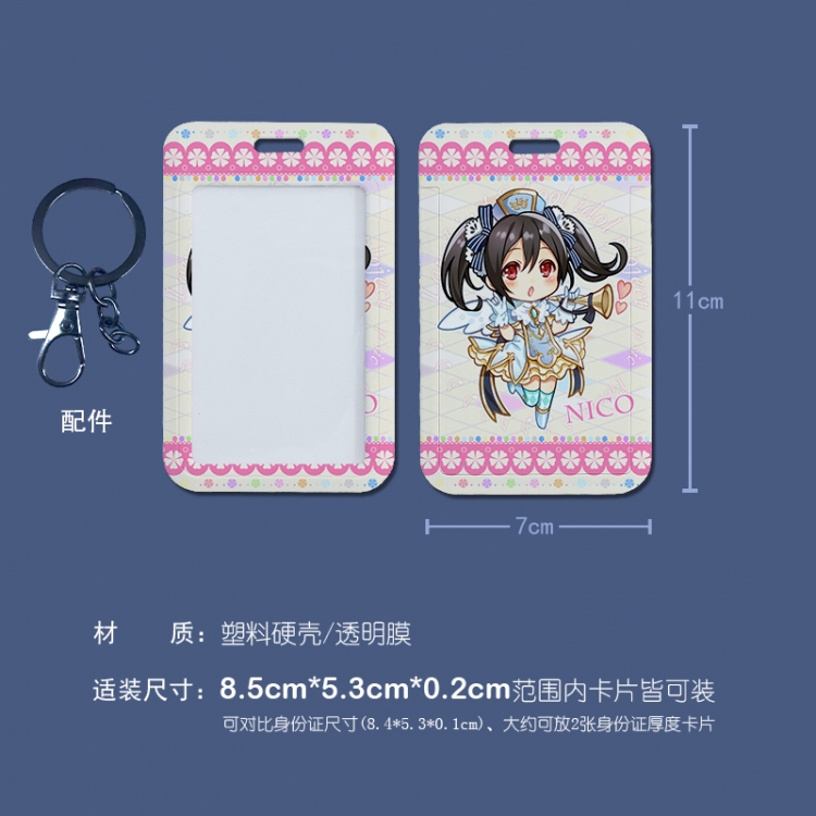 Card Captor Sakura 3D embossed hard shell card holder badge keychain  price for 5 pcs