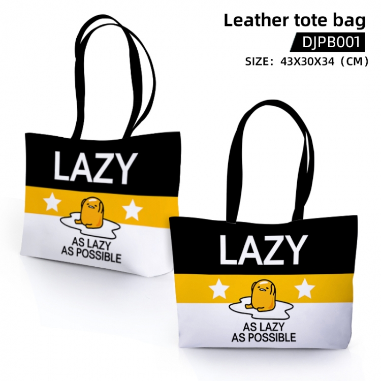 Gudetama Anime shoulder bag handbag 43x30x34cm can be customized as a single style DJPB001