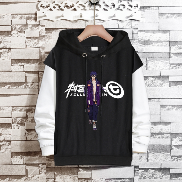 Scissor Seven  Anime fake two-piece thick hooded sweater from S to 3XL