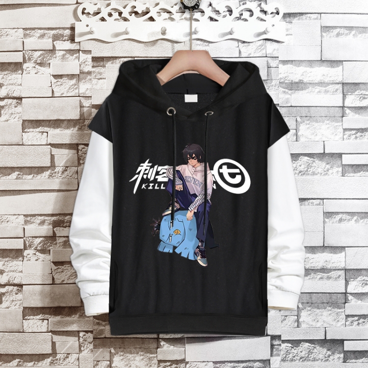 Scissor Seven  Anime fake two-piece thick hooded sweater from S to 3XL
