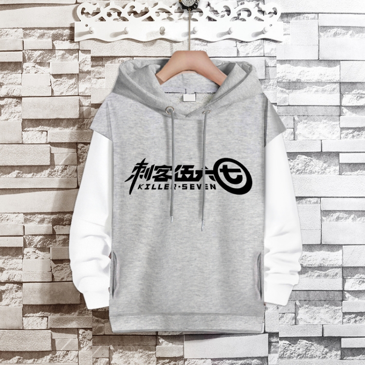 Scissor Seven  Anime fake two-piece thick hooded sweater from S to 3XL