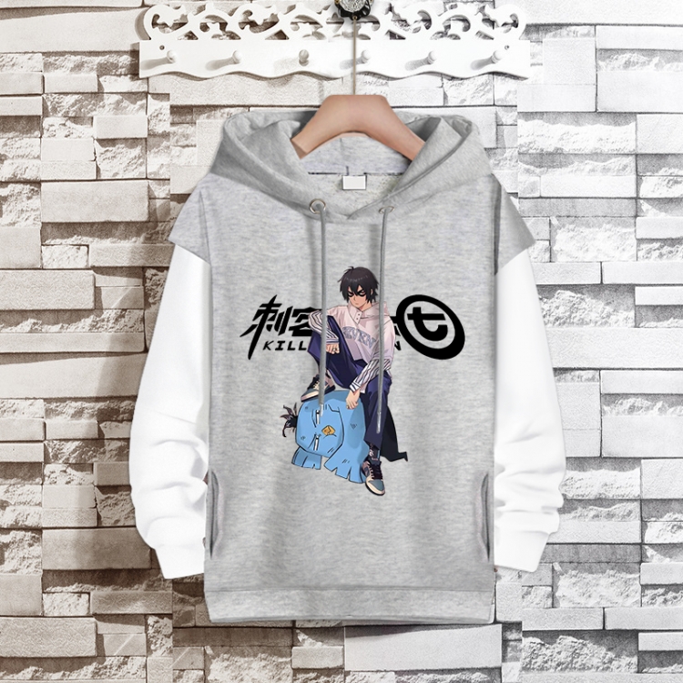 Scissor Seven  Anime fake two-piece thick hooded sweater from S to 3XL