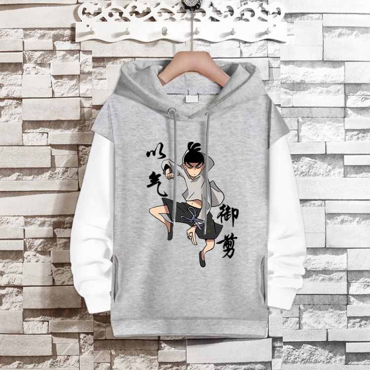 Scissor Seven  Anime fake two-piece thick hooded sweater from S to 3XL