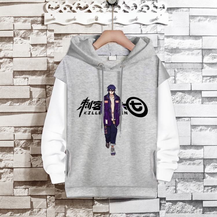 Scissor Seven  Anime fake two-piece thick hooded sweater from S to 3XL