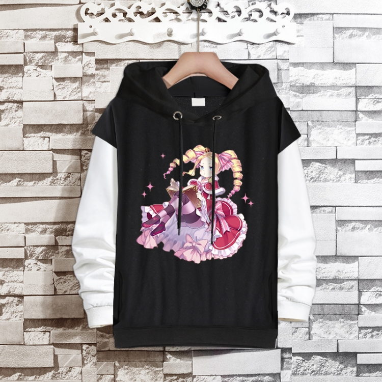 Re:Zero kara Hajimeru Isekai Seikatsu Anime fake two-piece thick hooded sweater from S to 3XL