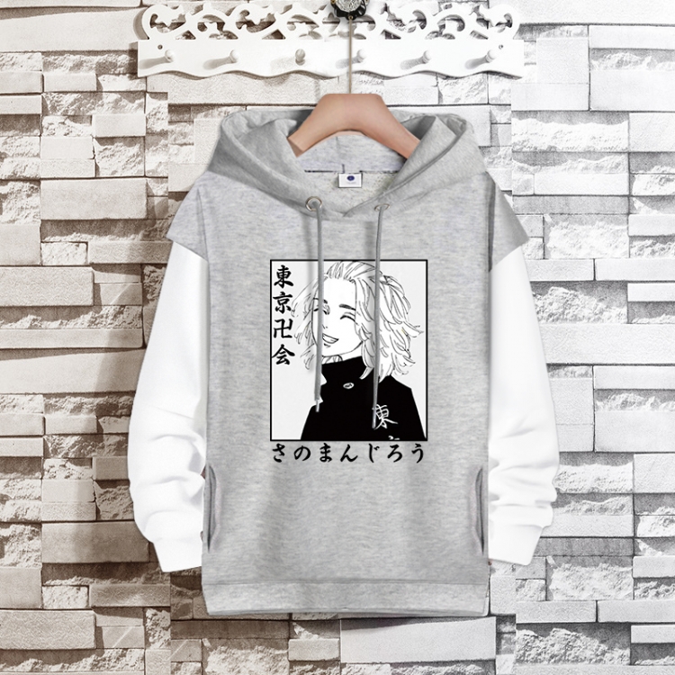 Tokyo Revengers  Anime fake two-piece thick hooded sweater from S to 3XL