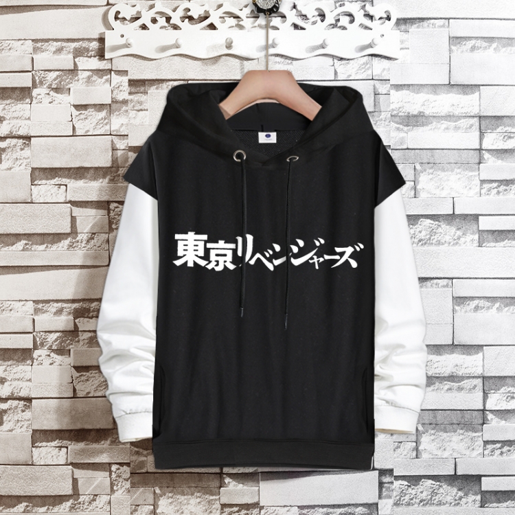 Tokyo Revengers  Anime fake two-piece thick hooded sweater from S to 3XL