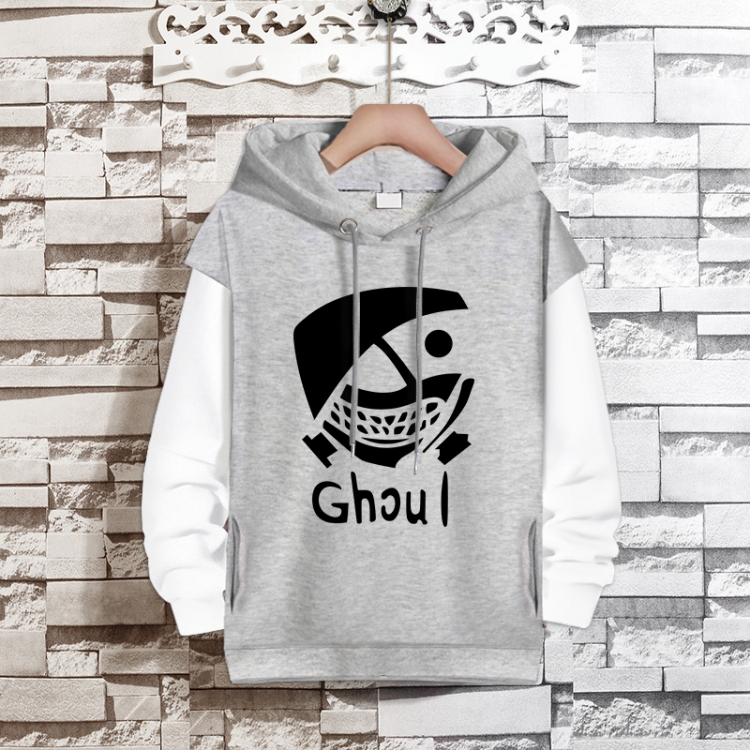 Tokyo Ghoul Anime fake two-piece thick hooded sweater from S to 3XL