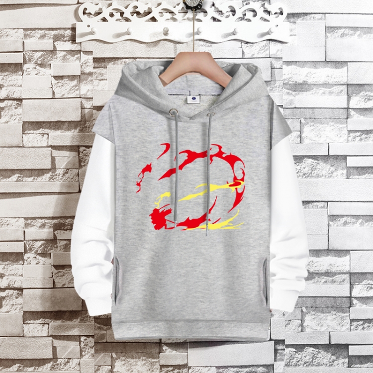 Demon Slayer Kimets Anime fake two-piece thick hooded sweater from S to 3XL