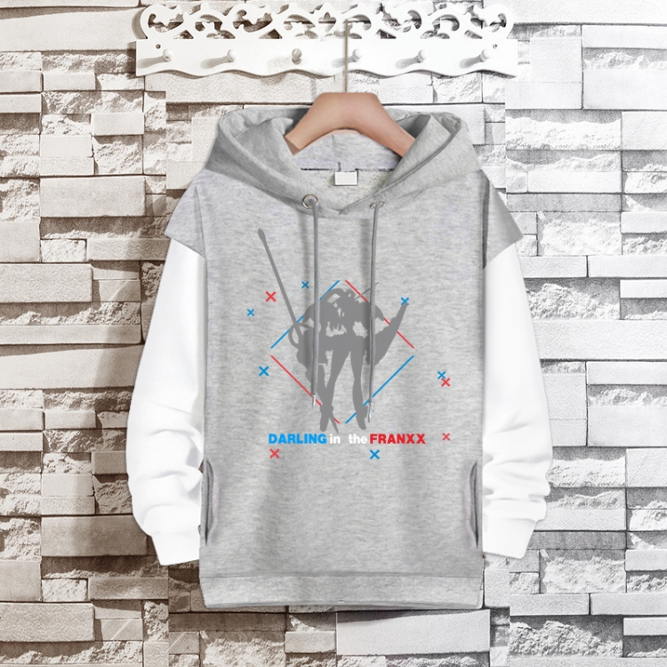 DARLING in the FRANXX  Anime fake two-piece thick hooded sweater from S to 3XL