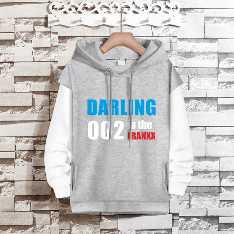 DARLING in the FRANXX  Anime fake two-piece thick hooded sweater from S to 3XL