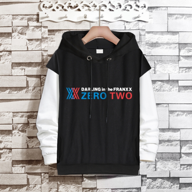 DARLING in the FRANXX  Anime fake two-piece thick hooded sweater from S to 3XL