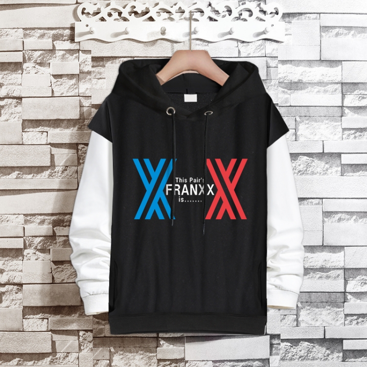 DARLING in the FRANXX  Anime fake two-piece thick hooded sweater from S to 3XL