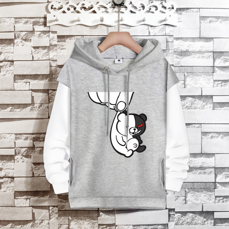 Dangan-Ronpa Anime fake two-piece thick hooded sweater from S to 3XL