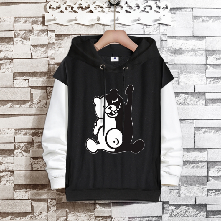 Dangan-Ronpa Anime fake two-piece thick hooded sweater from S to 3XL