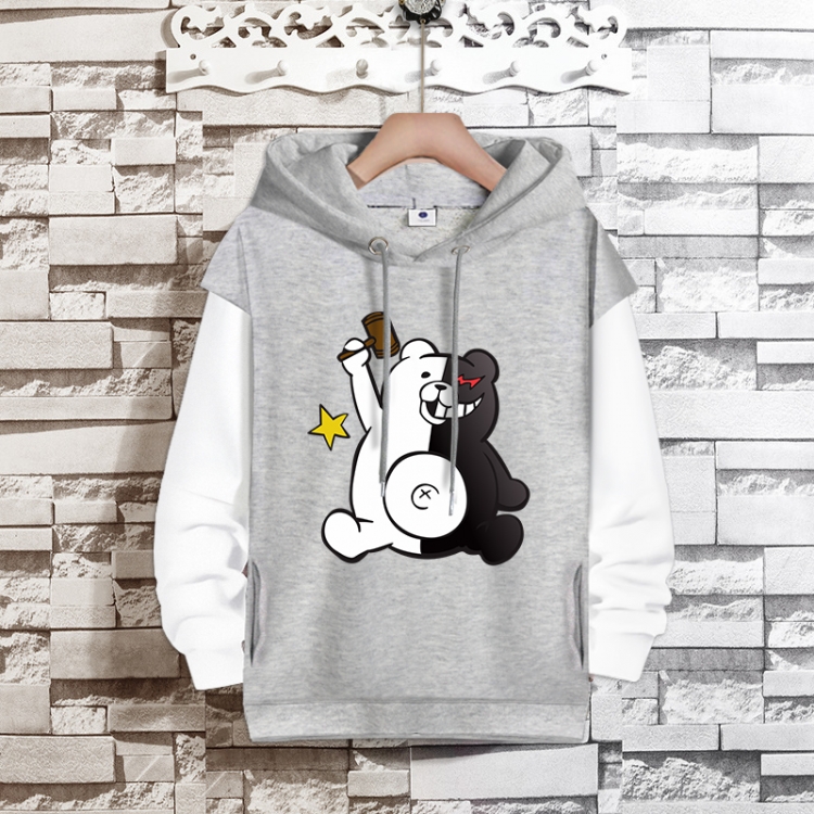 Dangan-Ronpa Anime fake two-piece thick hooded sweater from S to 3XL