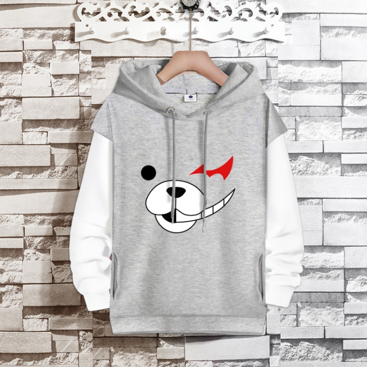 Dangan-Ronpa Anime fake two-piece thick hooded sweater from S to 3XL