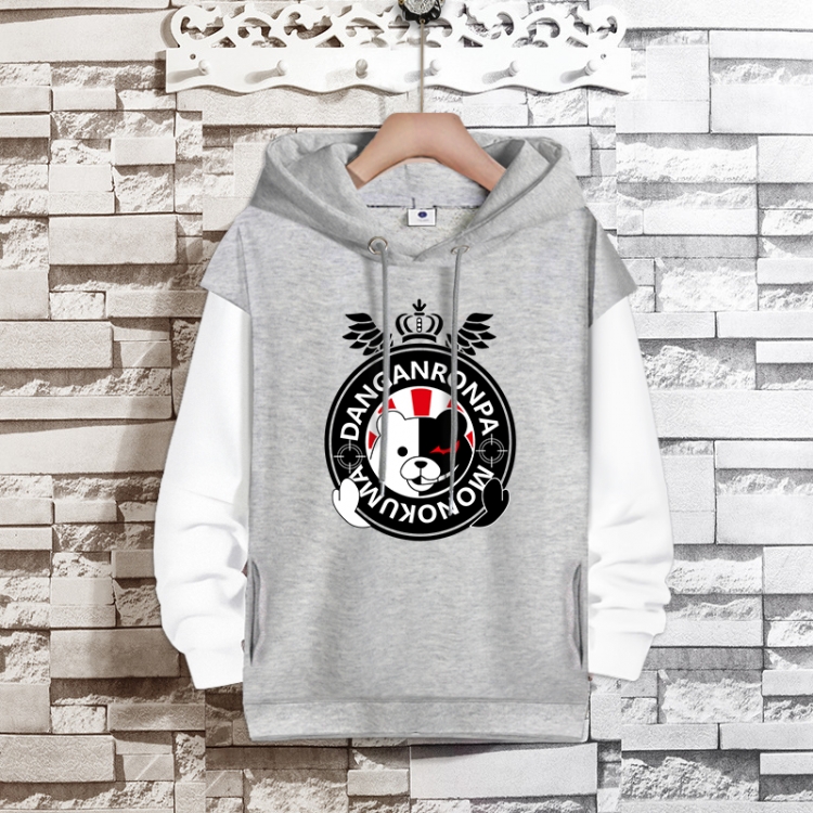 Dangan-Ronpa Anime fake two-piece thick hooded sweater from S to 3XL