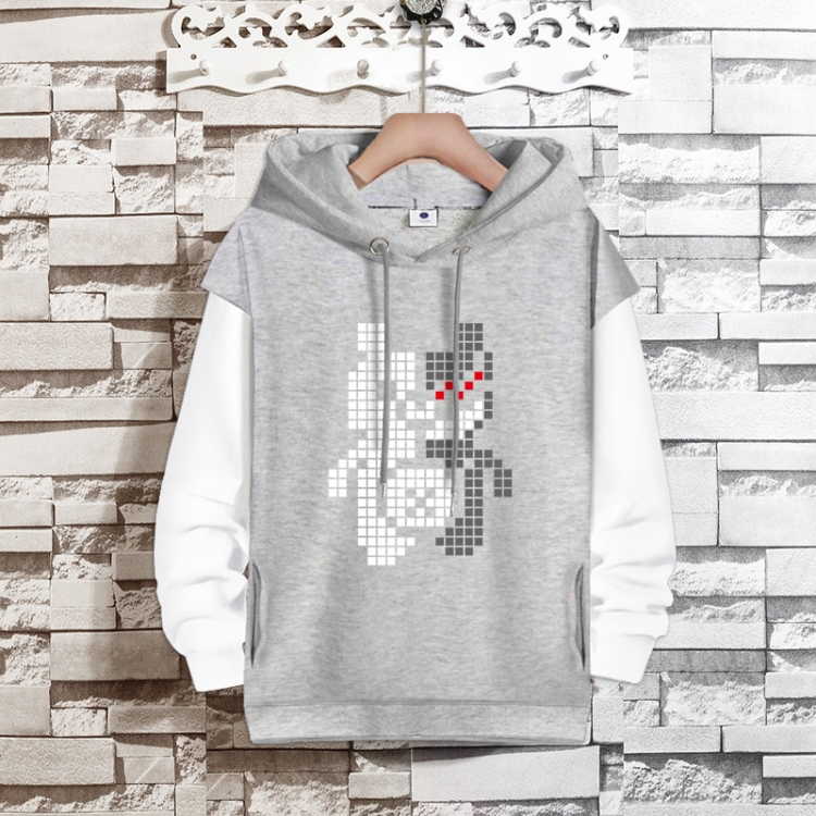 Dangan-Ronpa Anime fake two-piece thick hooded sweater from S to 3XL
