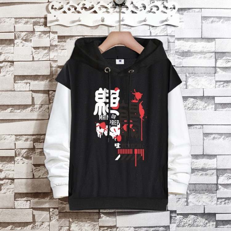 Dangan-Ronpa Anime fake two-piece thick hooded sweater from S to 3XL