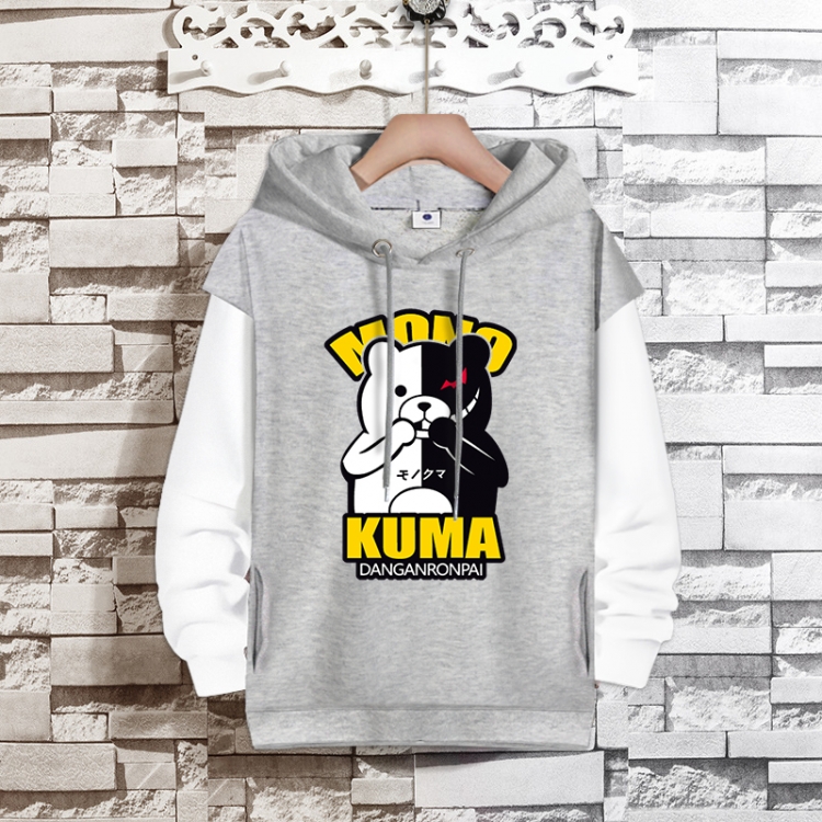 Dangan-Ronpa Anime fake two-piece thick hooded sweater from S to 3XL
