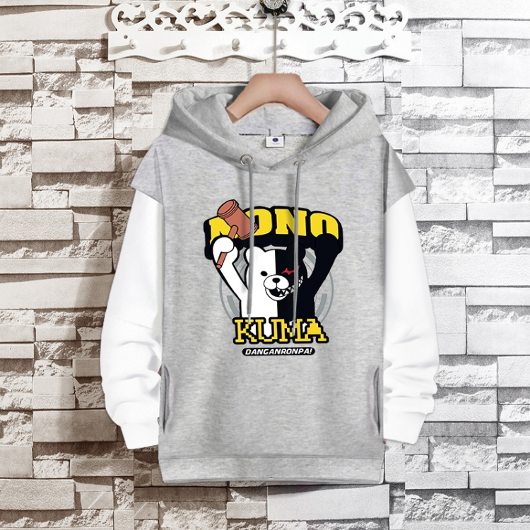 Dangan-Ronpa Anime fake two-piece thick hooded sweater from S to 3XL