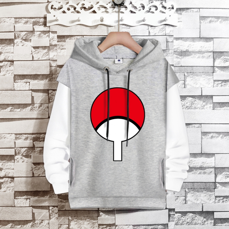  Naruto Anime fake two-piece thick hooded sweater from S to 3XL