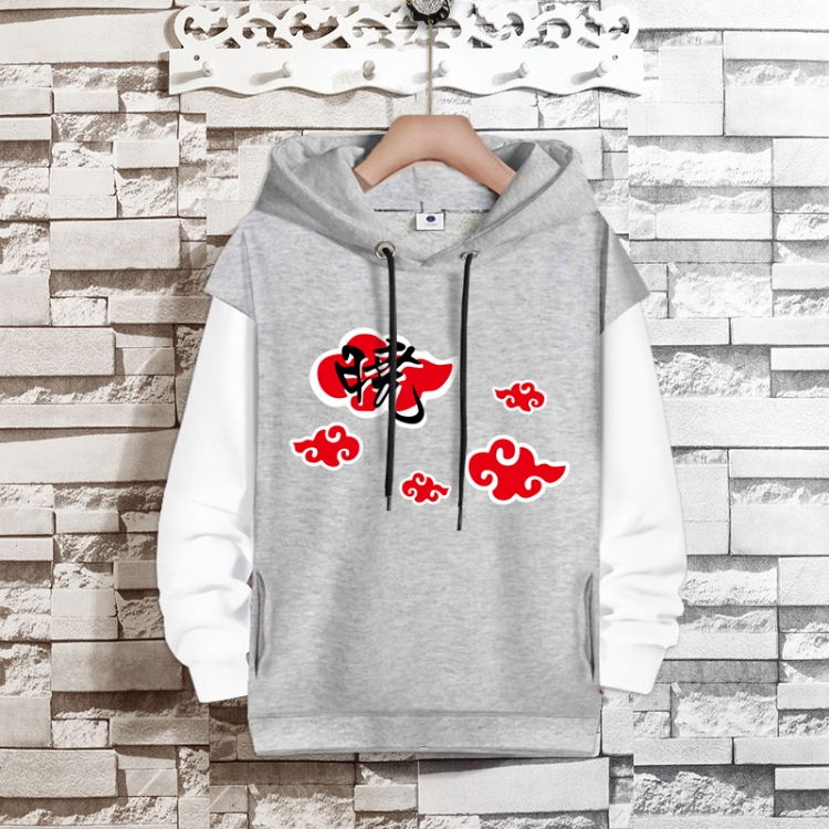  Naruto Anime fake two-piece thick hooded sweater from S to 3XL