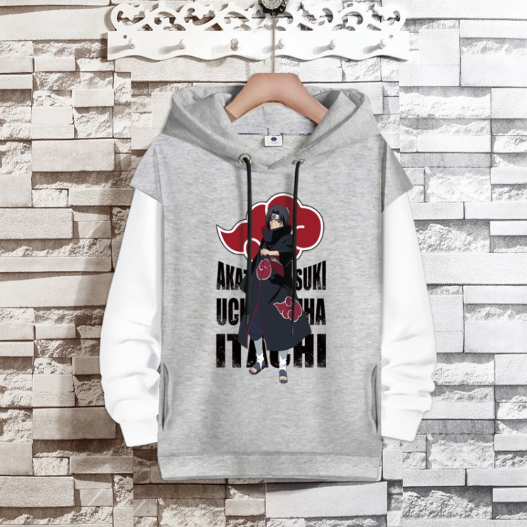 Naruto Anime fake two-piece thick hooded sweater from S to 3XL