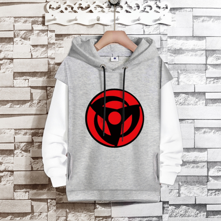  Naruto Anime fake two-piece thick hooded sweater from S to 3XL