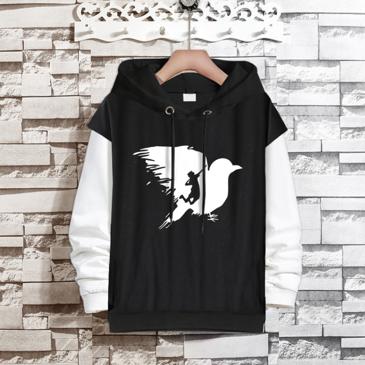 Haikyuu!! Anime fake two-piece thick hooded sweater from S to 3XL