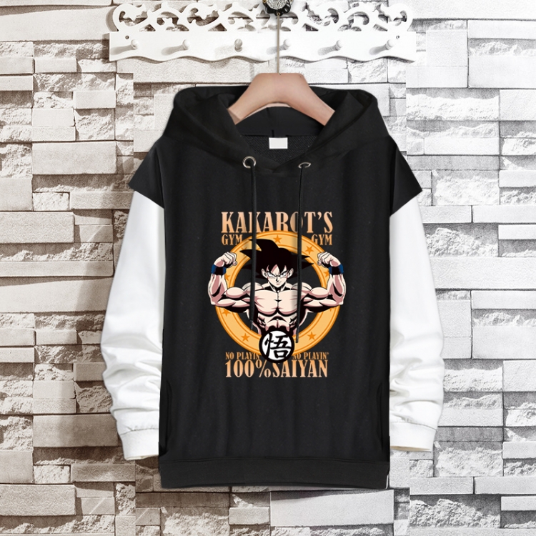 DRAGON BALL Anime fake two-piece thick hooded sweater from S to 3XL
