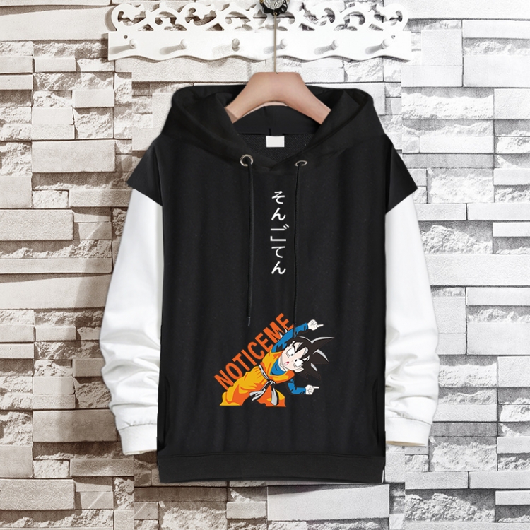 DRAGON BALL Anime fake two-piece thick hooded sweater from S to 3XL