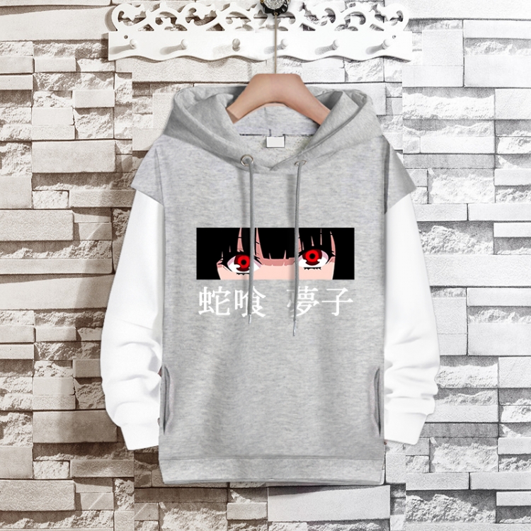 Kakegurui Anime fake two-piece thick hooded sweater from S to 3XL