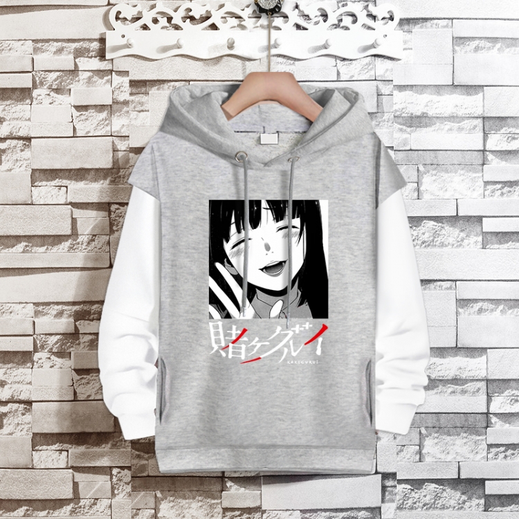 Kakegurui Anime fake two-piece thick hooded sweater from S to 3XL