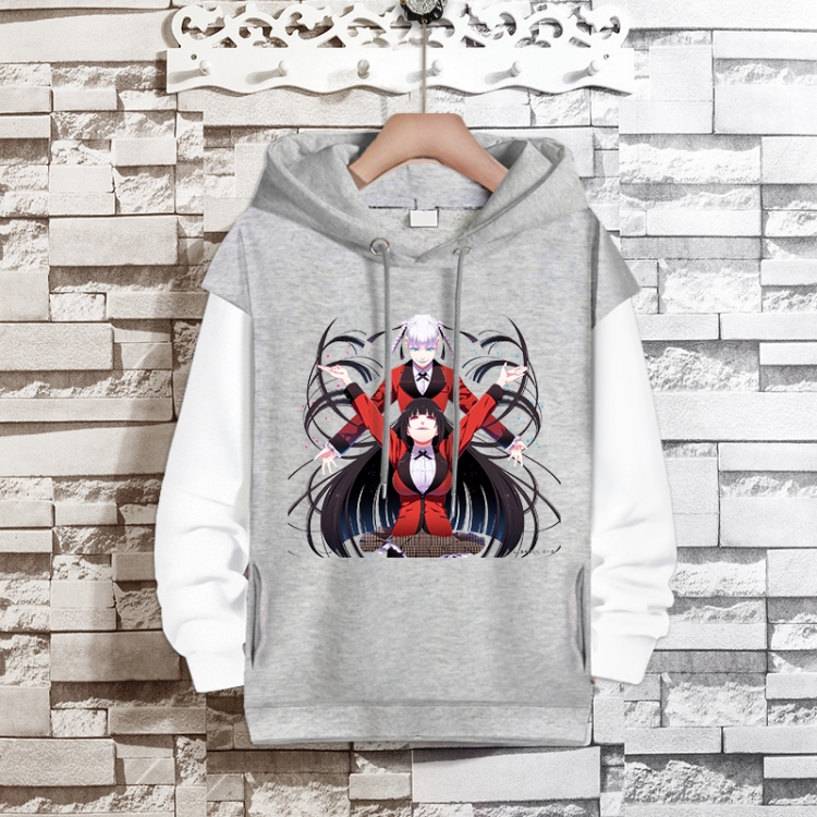 Kakegurui Anime fake two-piece thick hooded sweater from S to 3XL
