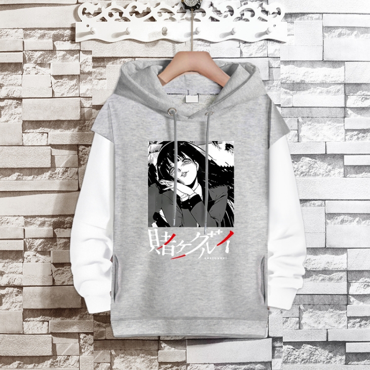 Kakegurui Anime fake two-piece thick hooded sweater from S to 3XL