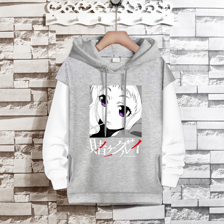 Kakegurui Anime fake two-piece thick hooded sweater from S to 3XL