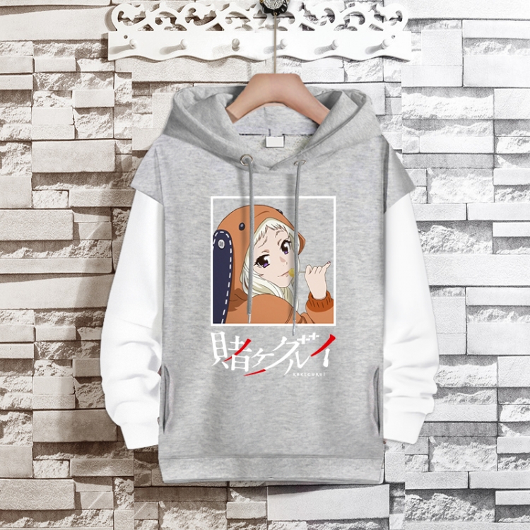 Kakegurui Anime fake two-piece thick hooded sweater from S to 3XL