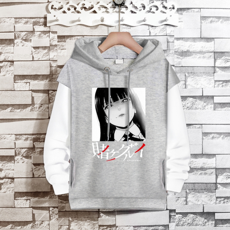 Kakegurui Anime fake two-piece thick hooded sweater from S to 3XL