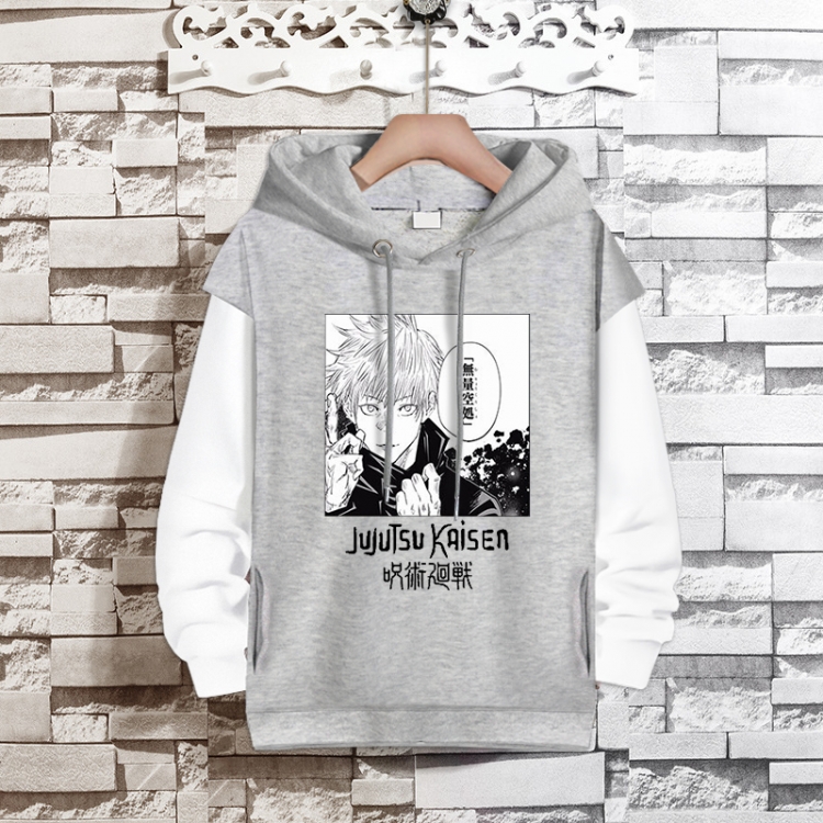 Jujutsu Kaisen  Anime fake two-piece thick hooded sweater from S to 3XL