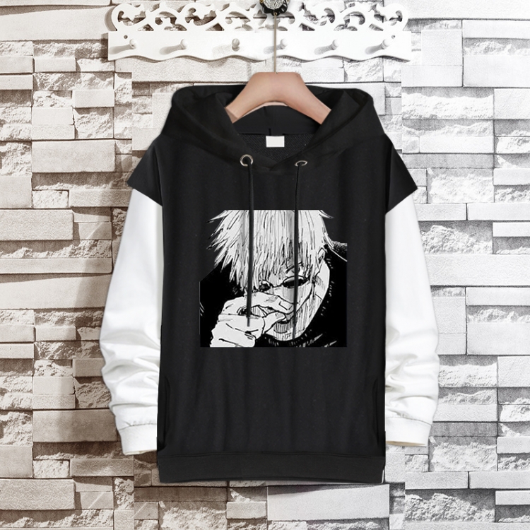 Jujutsu Kaisen  Anime fake two-piece thick hooded sweater from S to 3XL