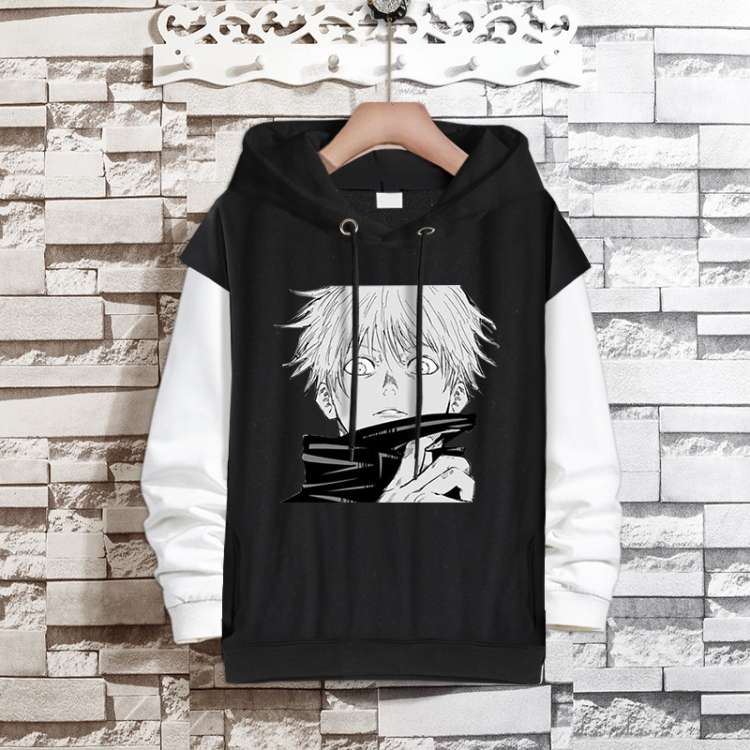 Jujutsu Kaisen  Anime fake two-piece thick hooded sweater from S to 3XL