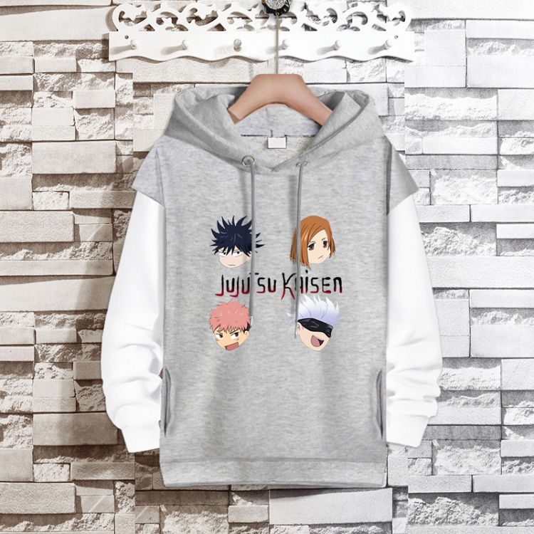 Jujutsu Kaisen  Anime fake two-piece thick hooded sweater from S to 3XL