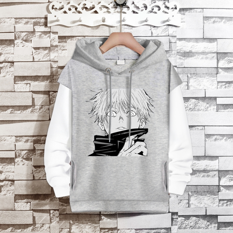 Jujutsu Kaisen  Anime fake two-piece thick hooded sweater from S to 3XL