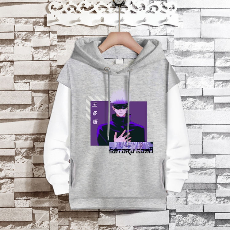 Jujutsu Kaisen  Anime fake two-piece thick hooded sweater from S to 3XL