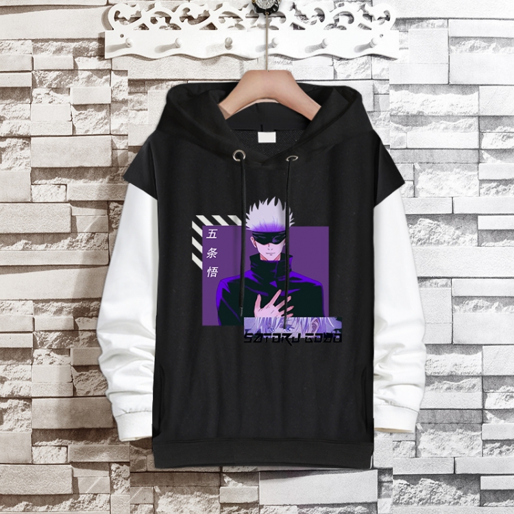 Jujutsu Kaisen  Anime fake two-piece thick hooded sweater from S to 3XL