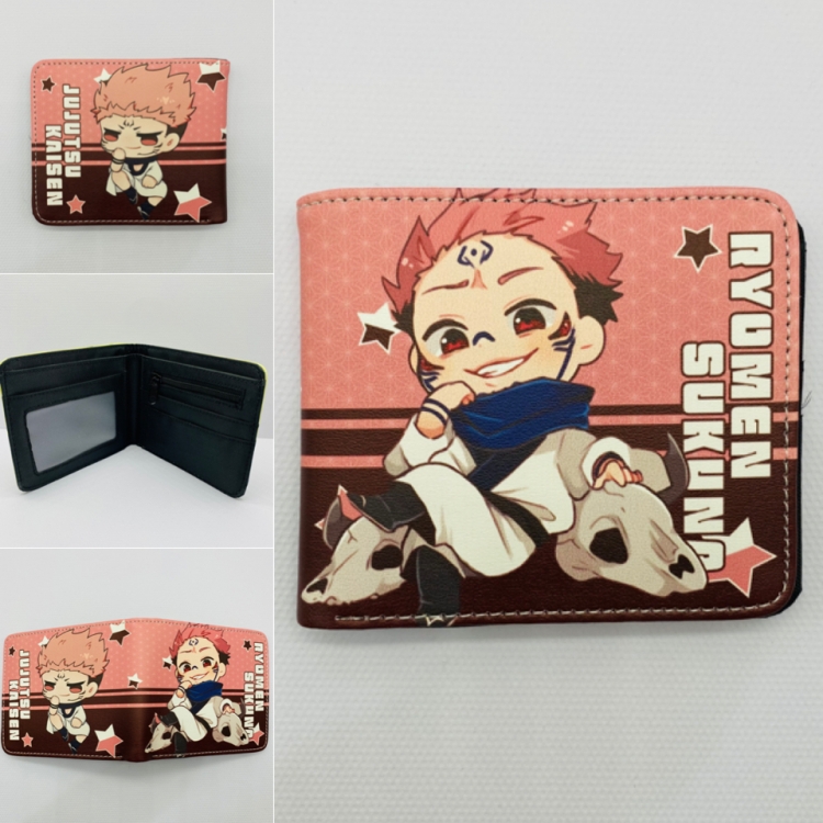 Jujutsu Kaisen   Full color  Two fold short card case wallet 11X9.5CM 60G 1959
