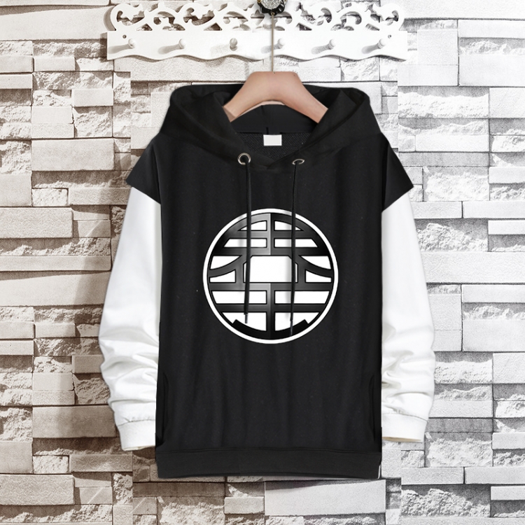  DRAGON BALL Anime fake two-piece thick hooded sweater from S to 3XL